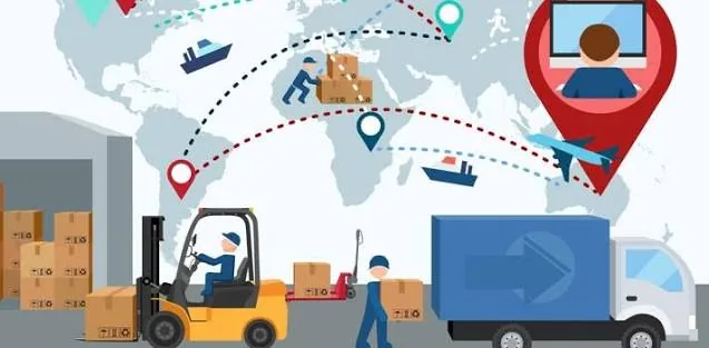 Flota de vehículos de transporte